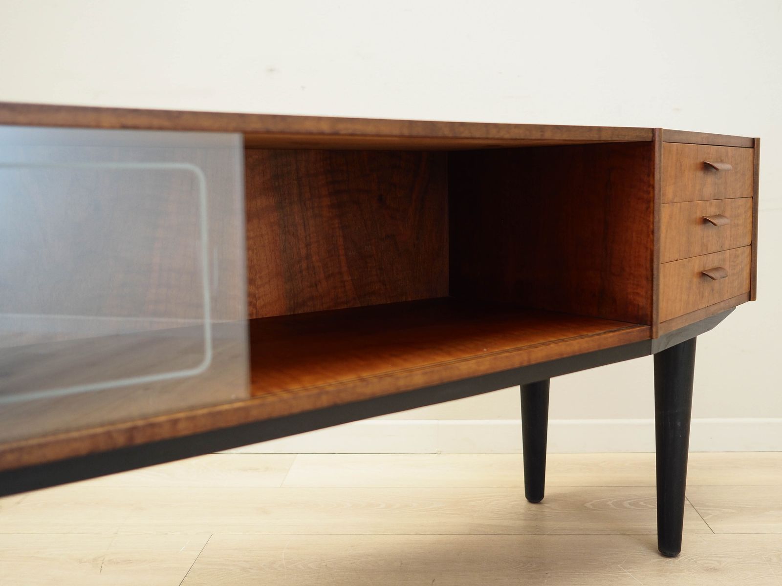photo furniture Walnut Lowboard, Danish Design, 1960s, Production: Denmark