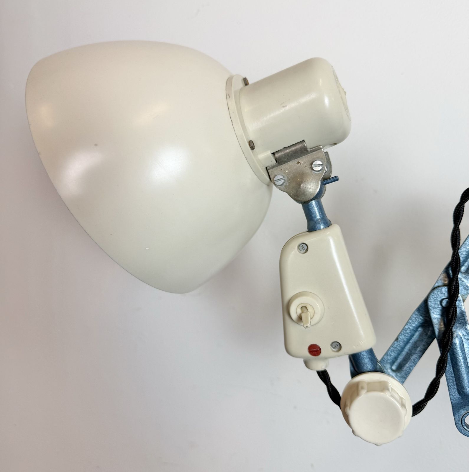 photo for sale Industrial East German Scissor Lamp From Reif Dresden, 1950s, 2x