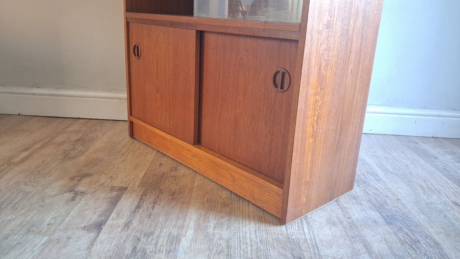 Delightful 1970's Teak Mid Century Drink S/Display Cabinet , Bookcase ,Cupboard photo Furniture
