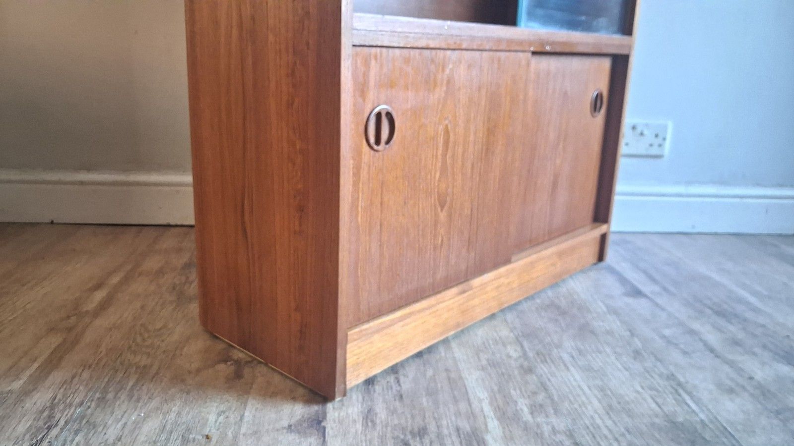 Delightful 1970's Teak Mid Century Drink S/Display Cabinet , Bookcase ,Cupboard photo 235.0