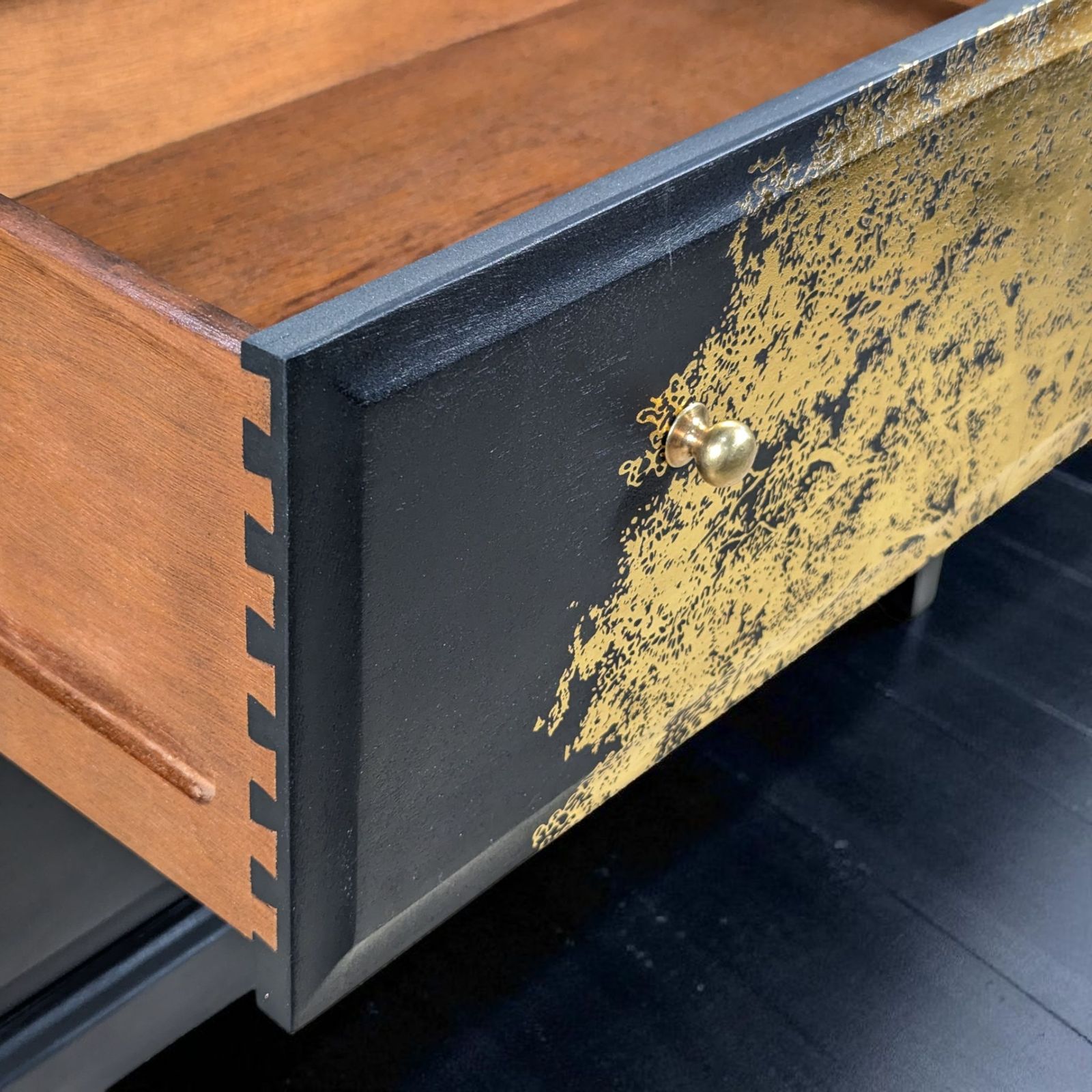 Stag Minstrel Bureau Writing Desk Finished In Matt Black photo for sale