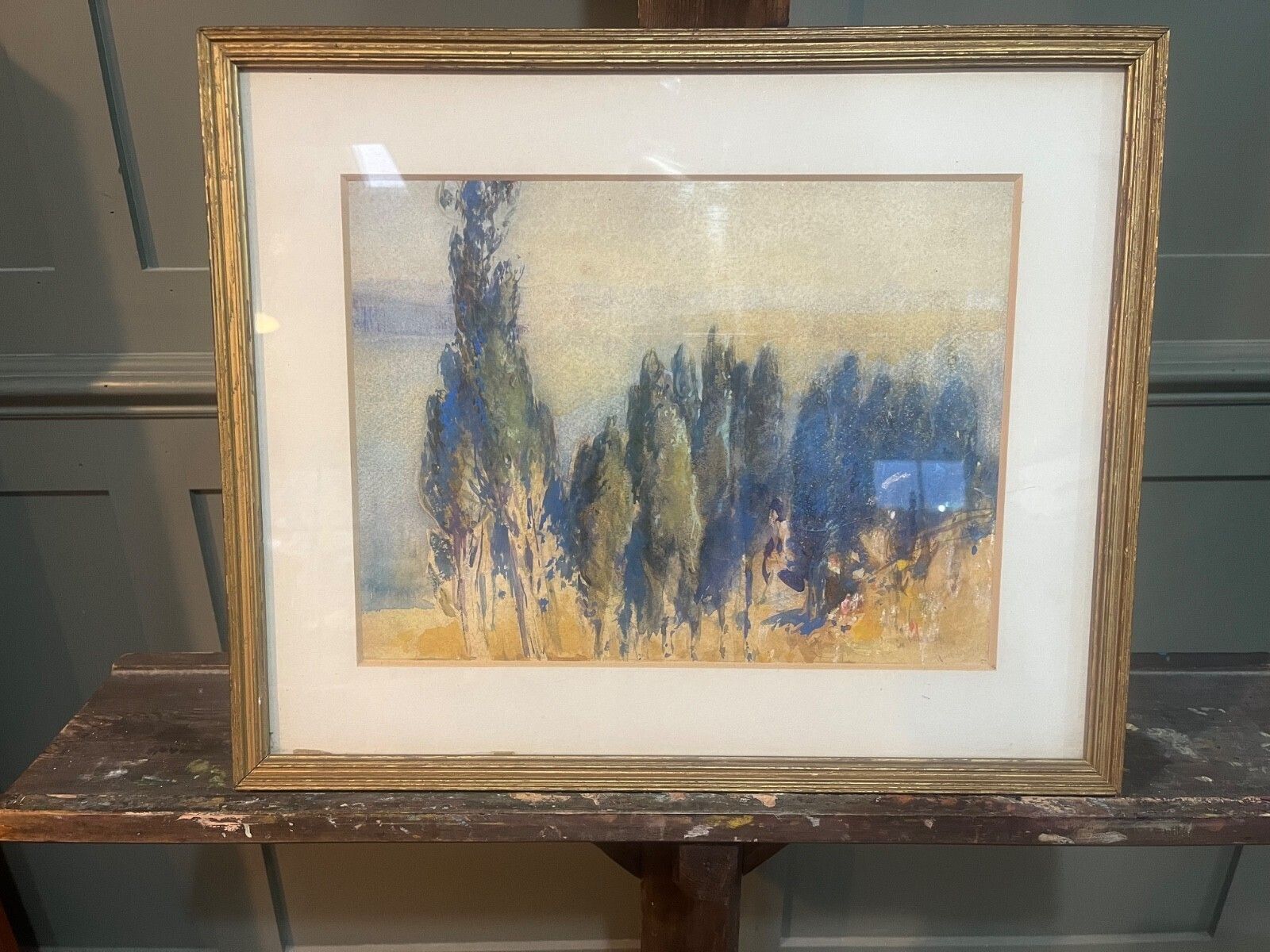 Original Antique Water Colour Painting By Henry Simpson (1853 1921) photo vinterior
