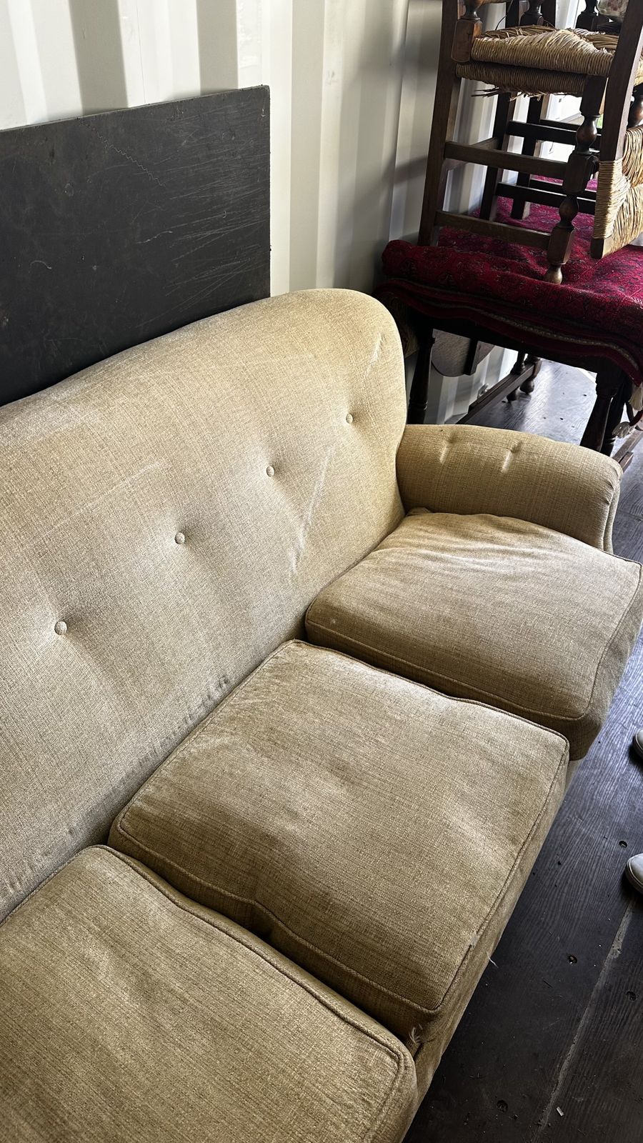 Victorian Style Tufted Sofa photo for sale