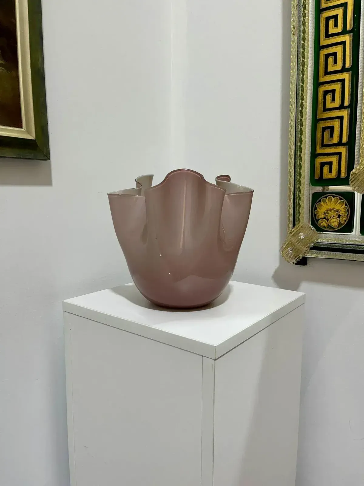 Lilac Opalino Vase By Venini Of Murano photo furniture