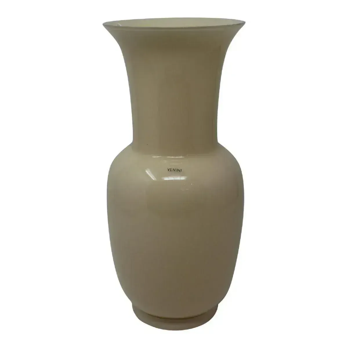 Cranberry Opalino Vase By Venini Of Murano photo vintage