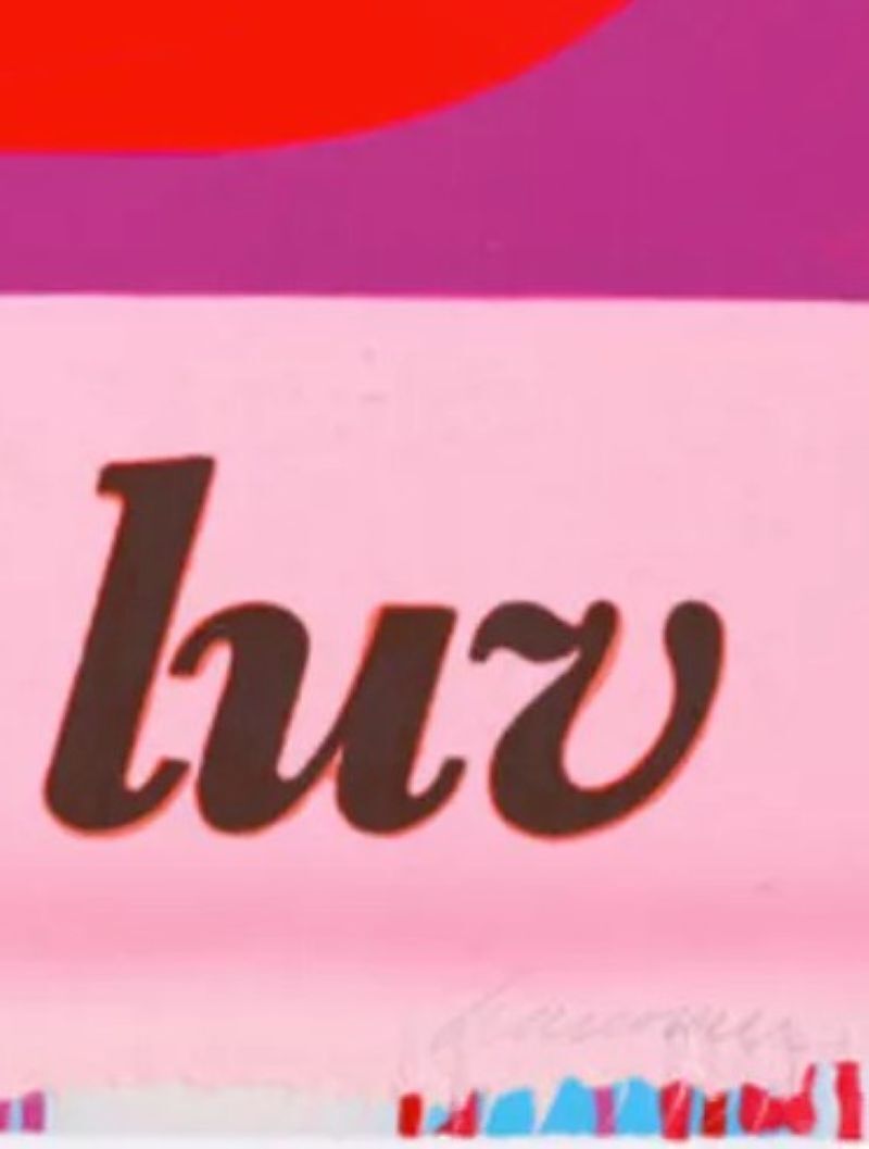Harland Miller, Luv, 2023, 21st Century photo for sale