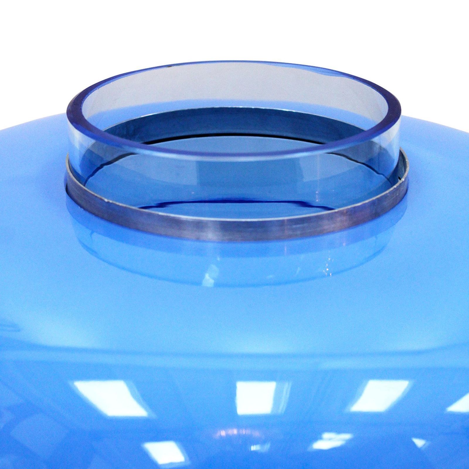 Mid Century Modern Blue Table Lamps Designed By Carlo Nason In Murano Glass photo vinterior