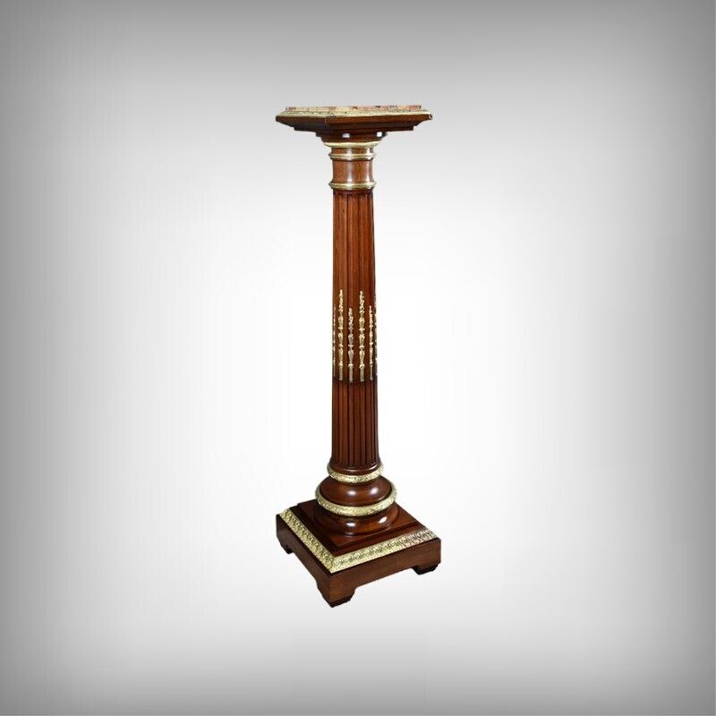 Mahogany Swivel Column, Napoleon III Style – 1900 photo furniture
