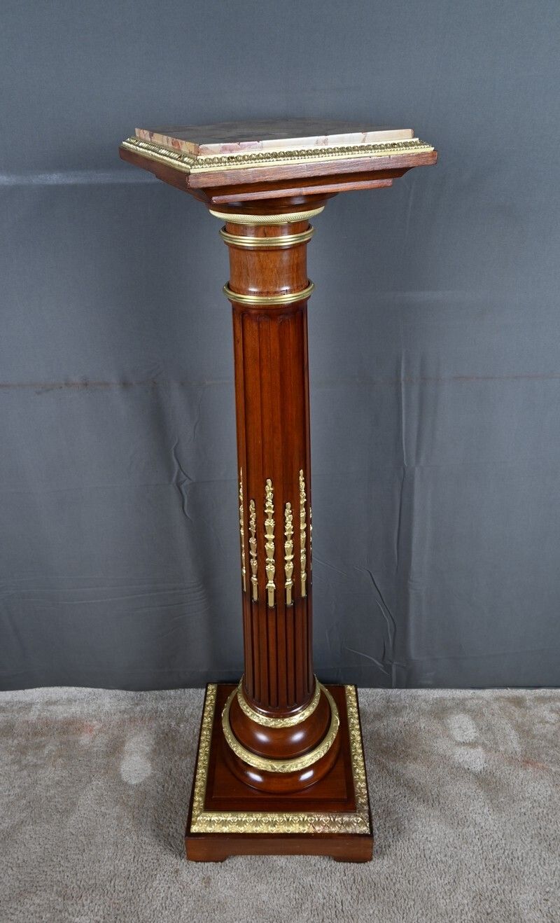 Home Decor Mahogany Swivel Column, Napoleon III Style – 1900 photo