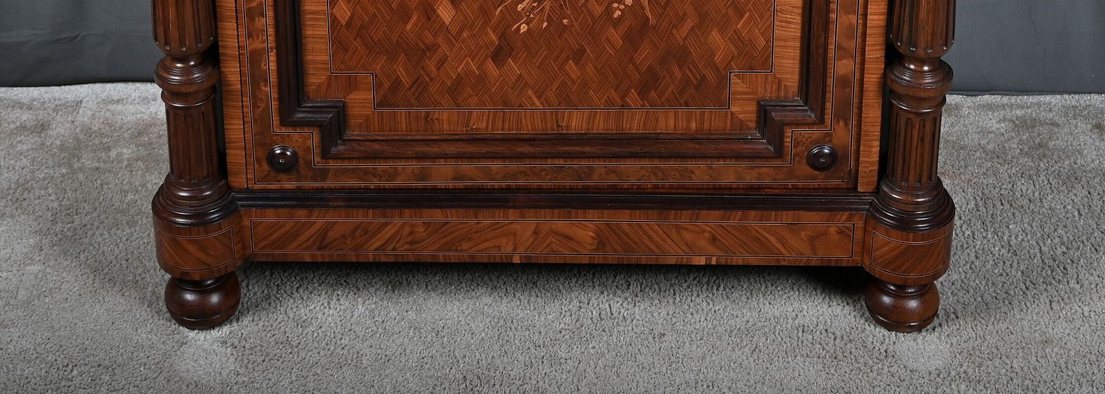 photo buy A Marquetry Side Table In Precious Woods, Napoleon III Period – Mid 19th Century