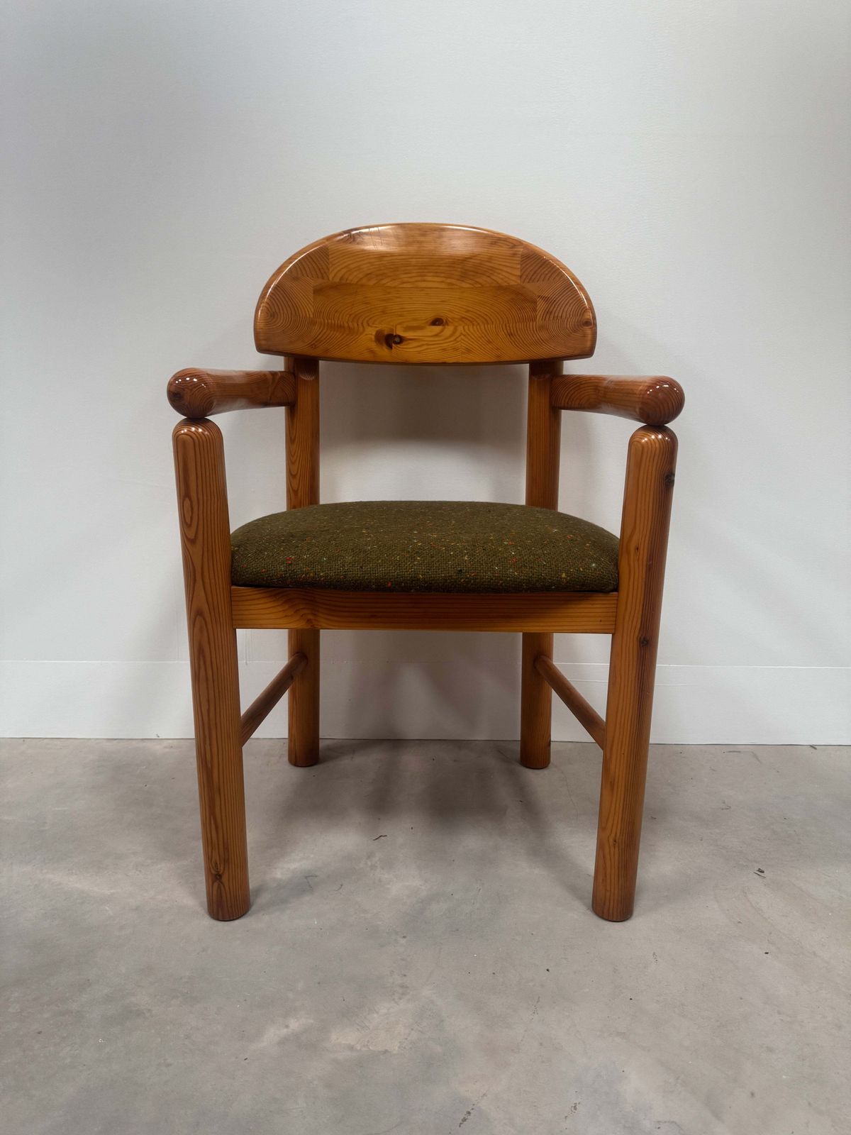 Set Of 6 Rainer Daumiller Armchairs   Upholstered With Vintage Tweed Deadstock photo 1950.0