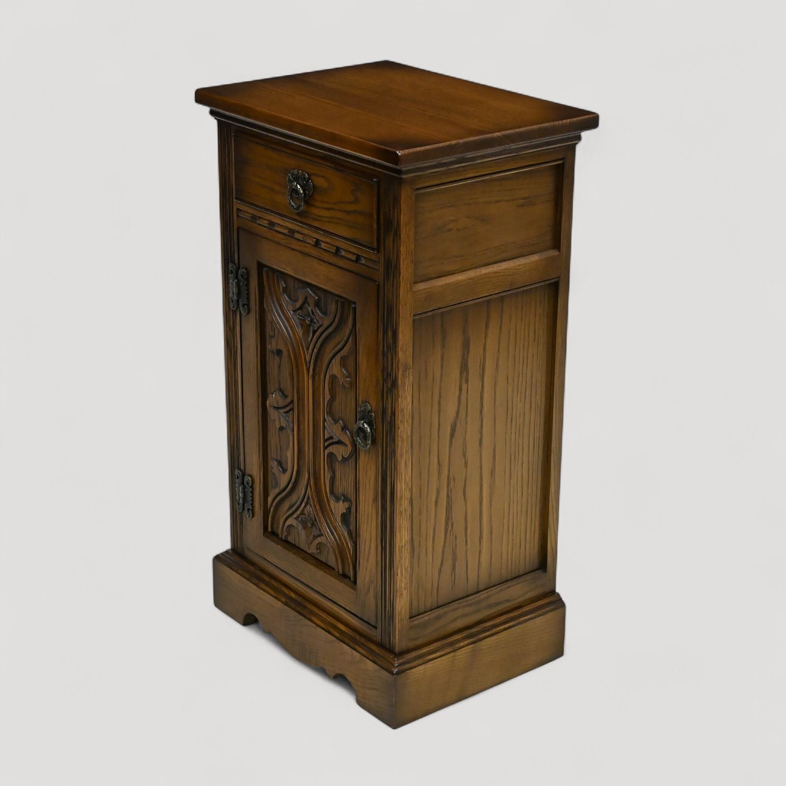 Old Charm Pedestal Cabinet Drawer Light Oak Free Delivery photo for sale