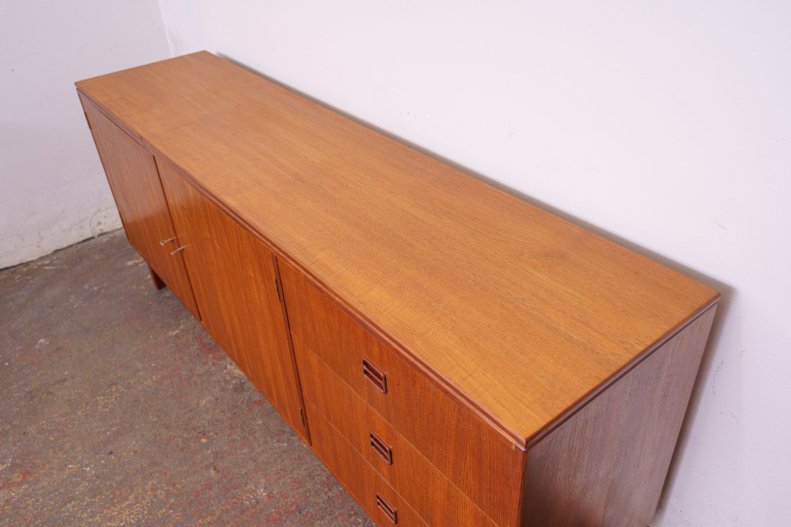 photo for sale Danish Mid Century Teak Sideboard By Aejm Mobler