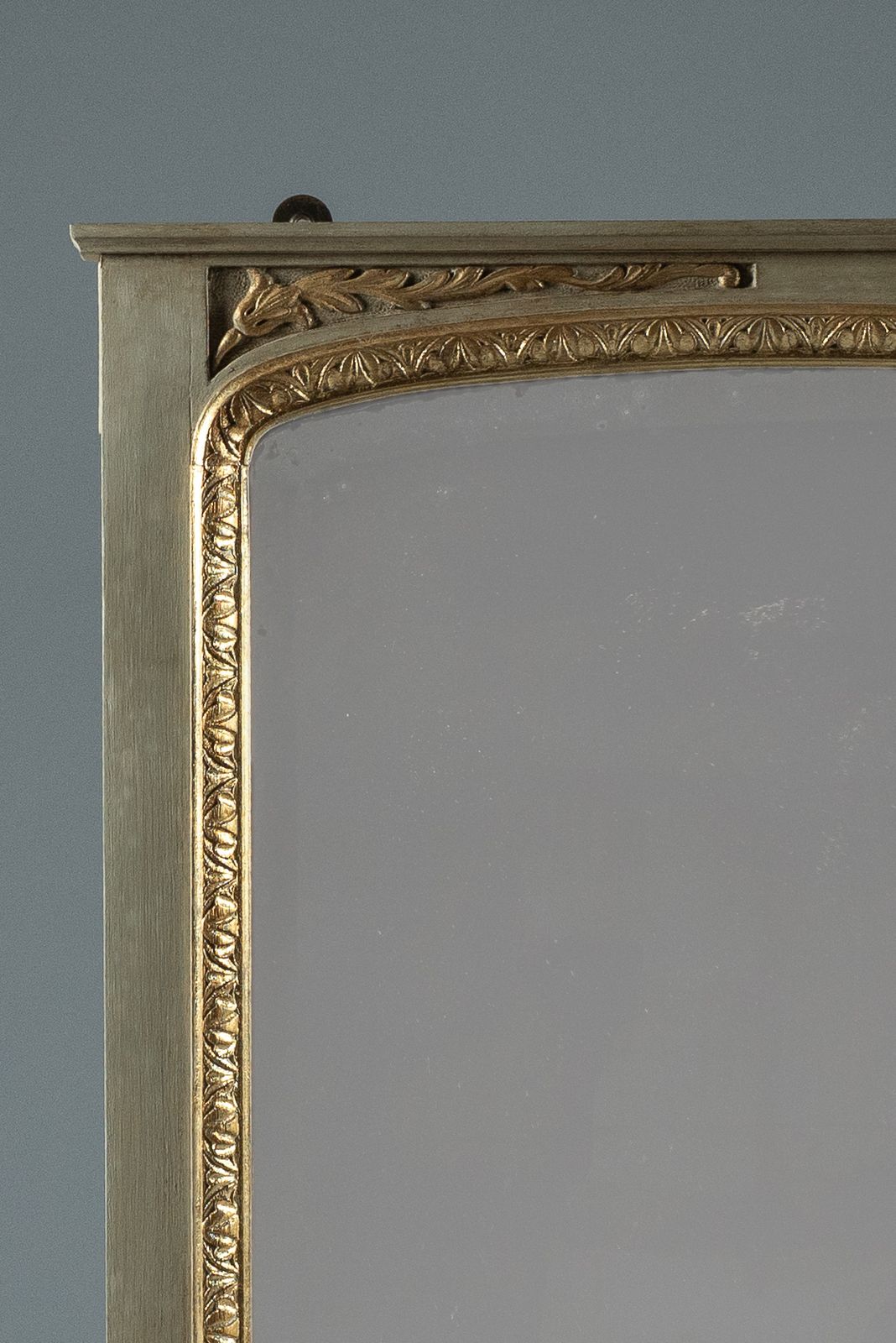19th Century Victorian English Painted And Parcel   Gilt Overmantle Mirror photo furniture