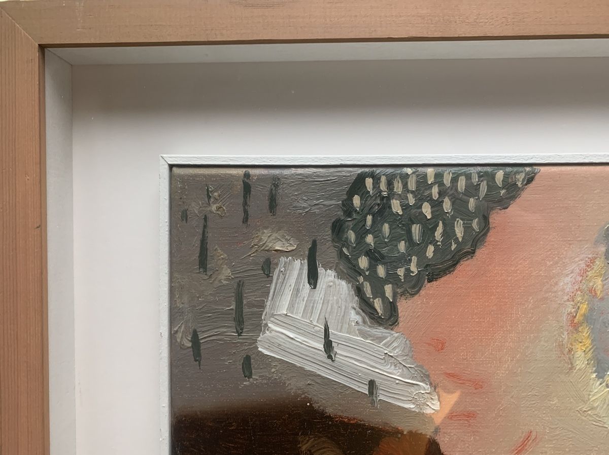 Maurice Cockrill Original Oil On Canvas Abstract Landscape Painting River Camal 1990s photo buy