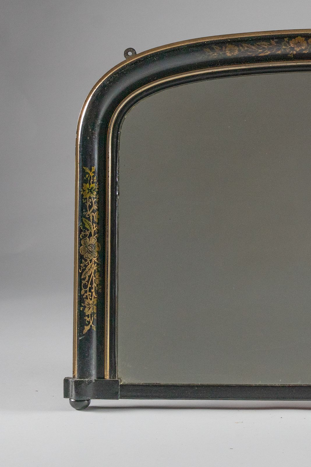 19th Century Victorian And English Ebonised And Gilt Overmantle Mirror photo Home Decor