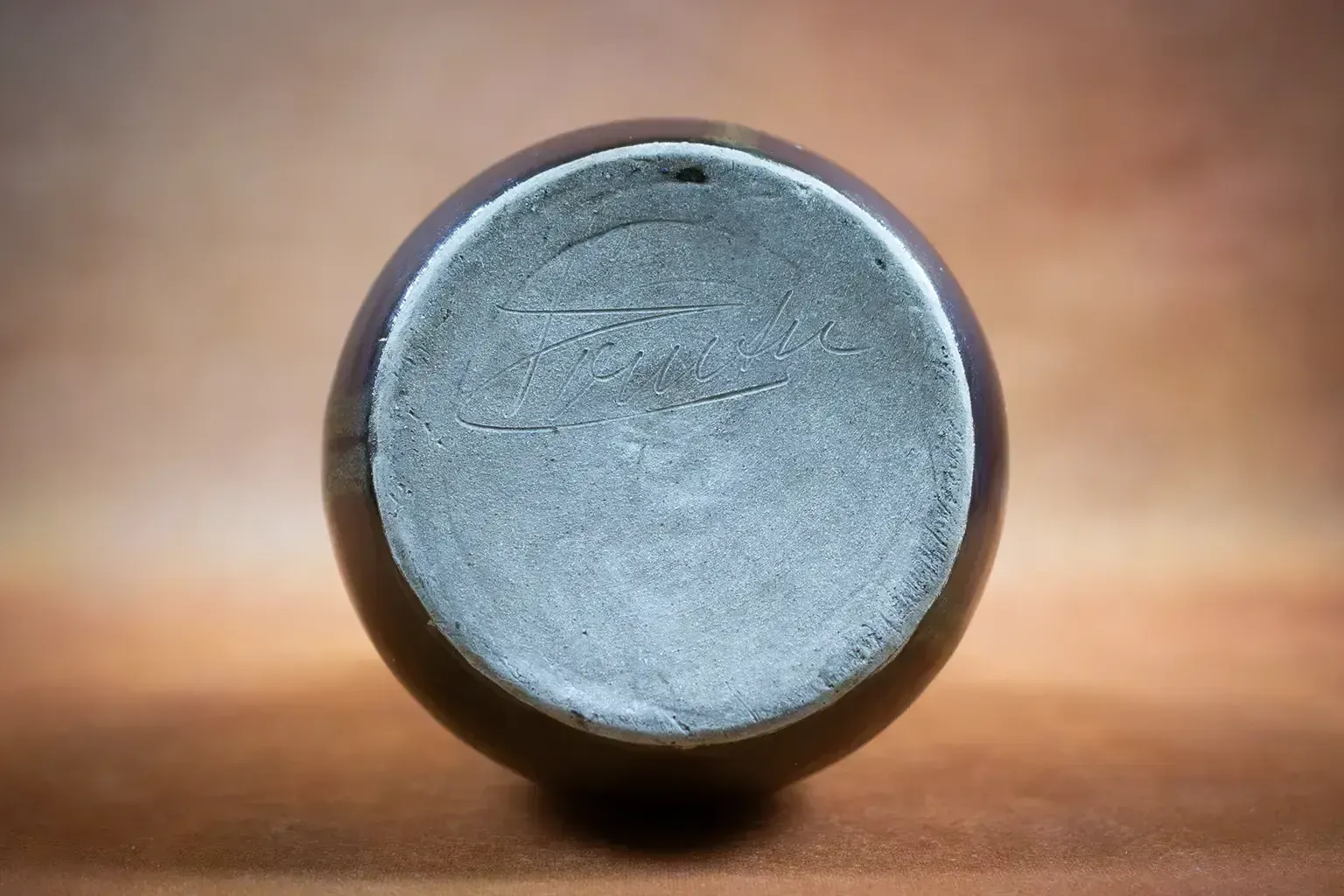 photo for sale Vase en forme de poire à deux petites anses par Pointu, grès de Puisaye - céramique Art Nouveau française