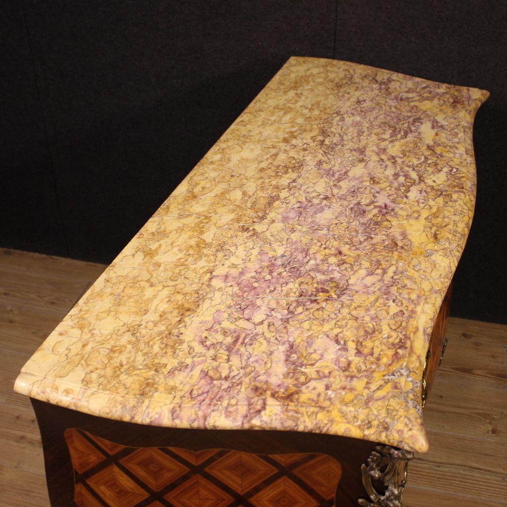photo for sale 20th Century French Louis XV Style Inlaid Commode