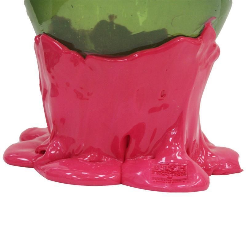 Contemporary Pink And Green Resin Vase From The Fish Collection By Gaetano Pesce photo for sale