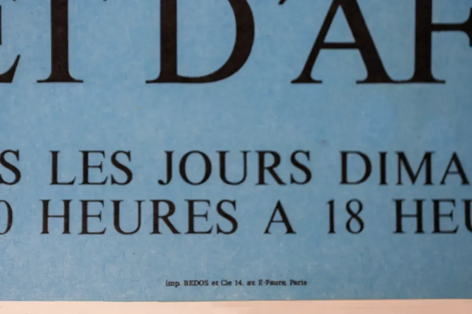 Linen Backed Poster By Hervé Morvan "Bouquet Of Posters" – 1978 photo for sale
