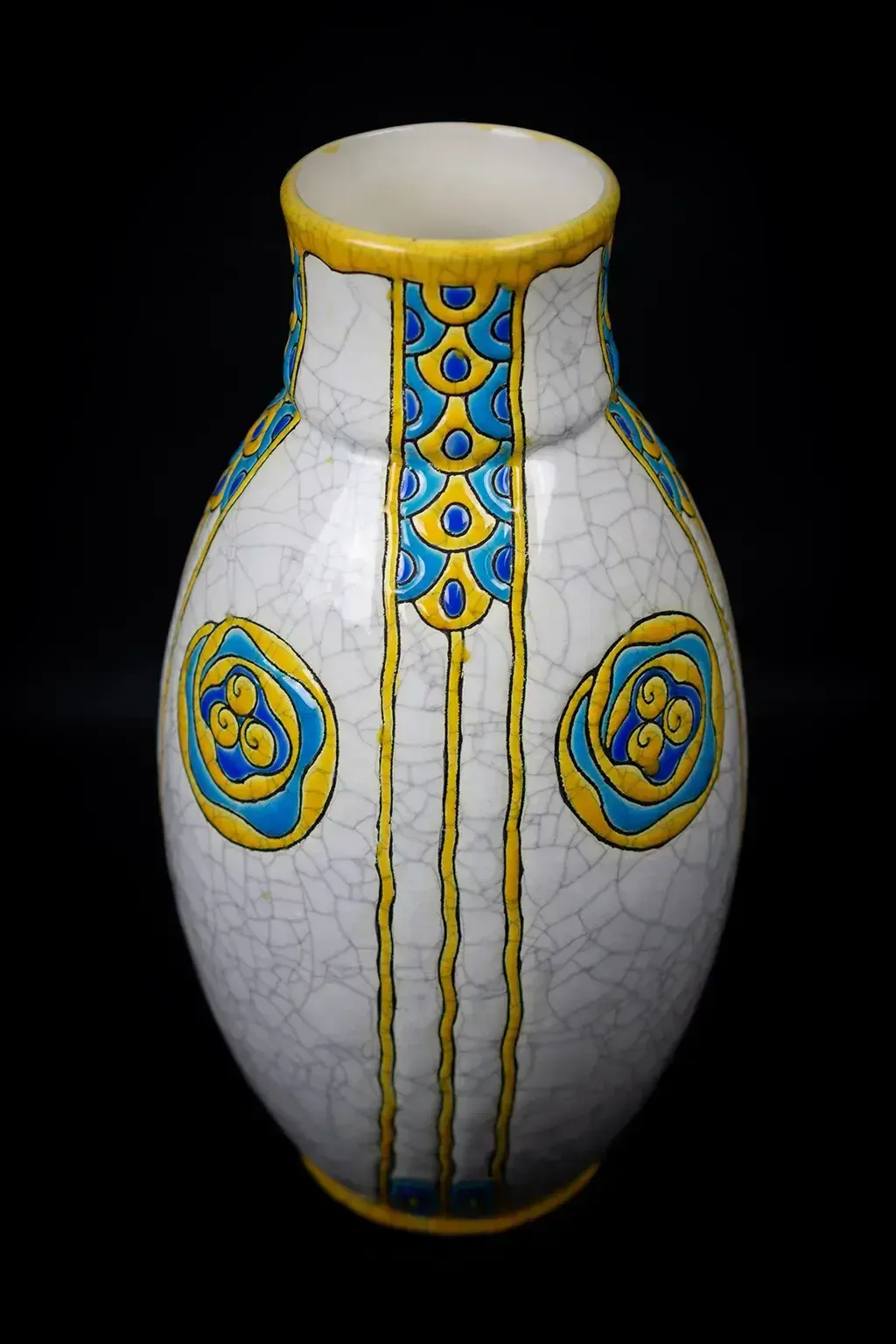 Vase en faïence craquelée Charles Catteau (D.751) photo 900.0