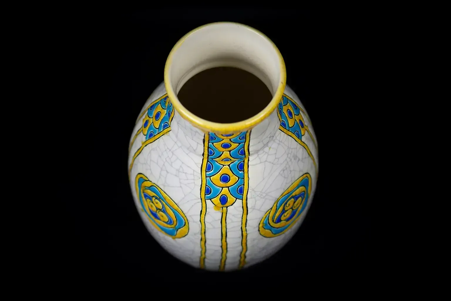 photo buy Vase en faïence craquelée Charles Catteau (D.751)
