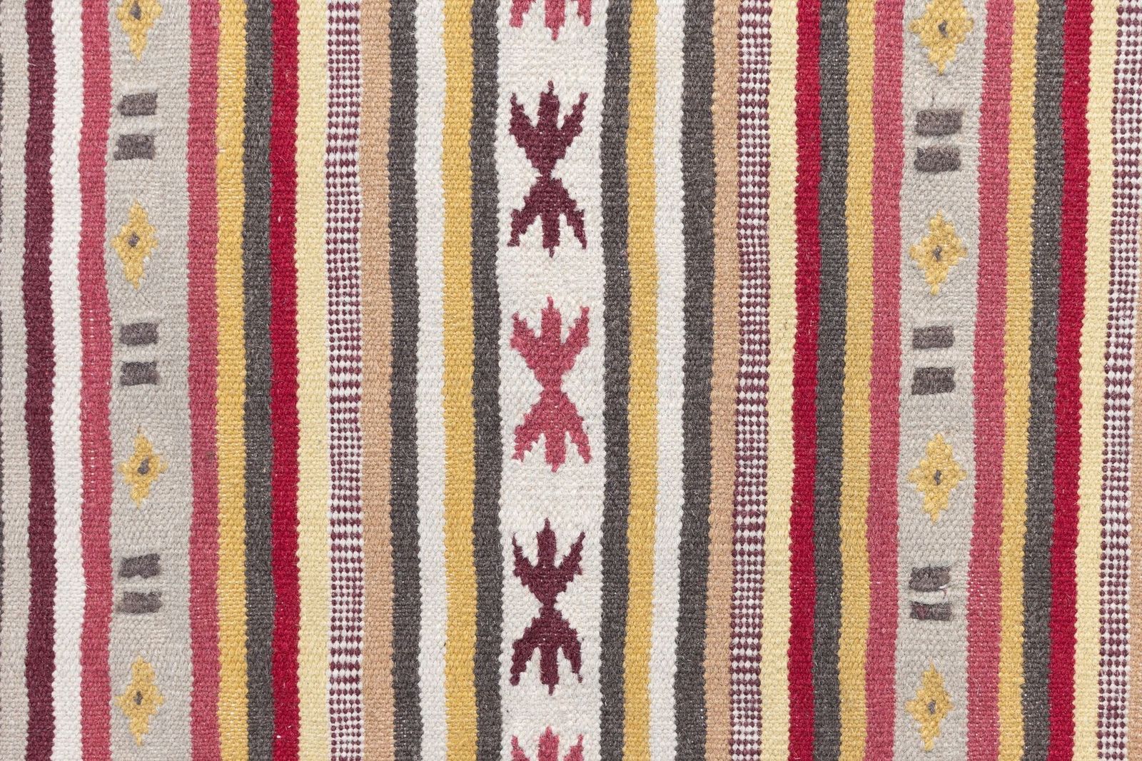 Vintage Flatweave Carpet, 1960s photo Textiles