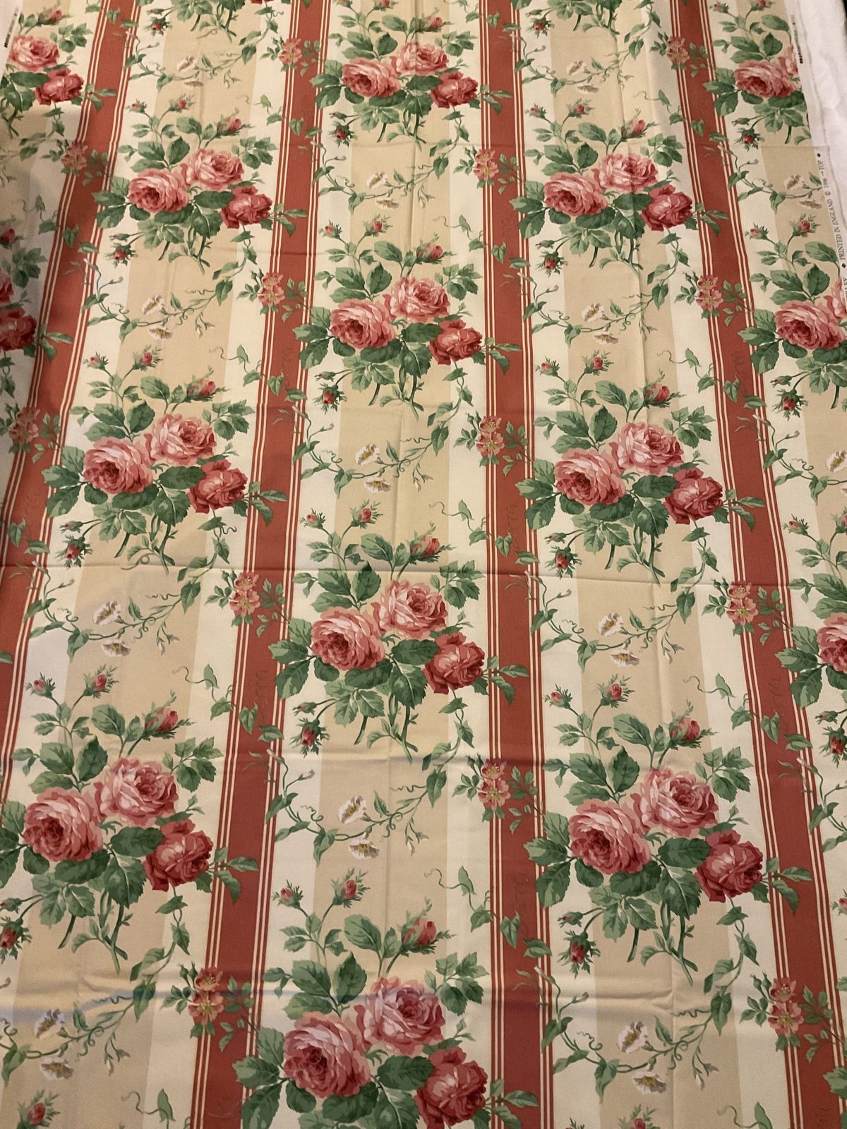 Jane Churchill ‘Pemberley’ Vintage Curtain Fabric Unused.  6x3m Length (18m Total) photo 375.0