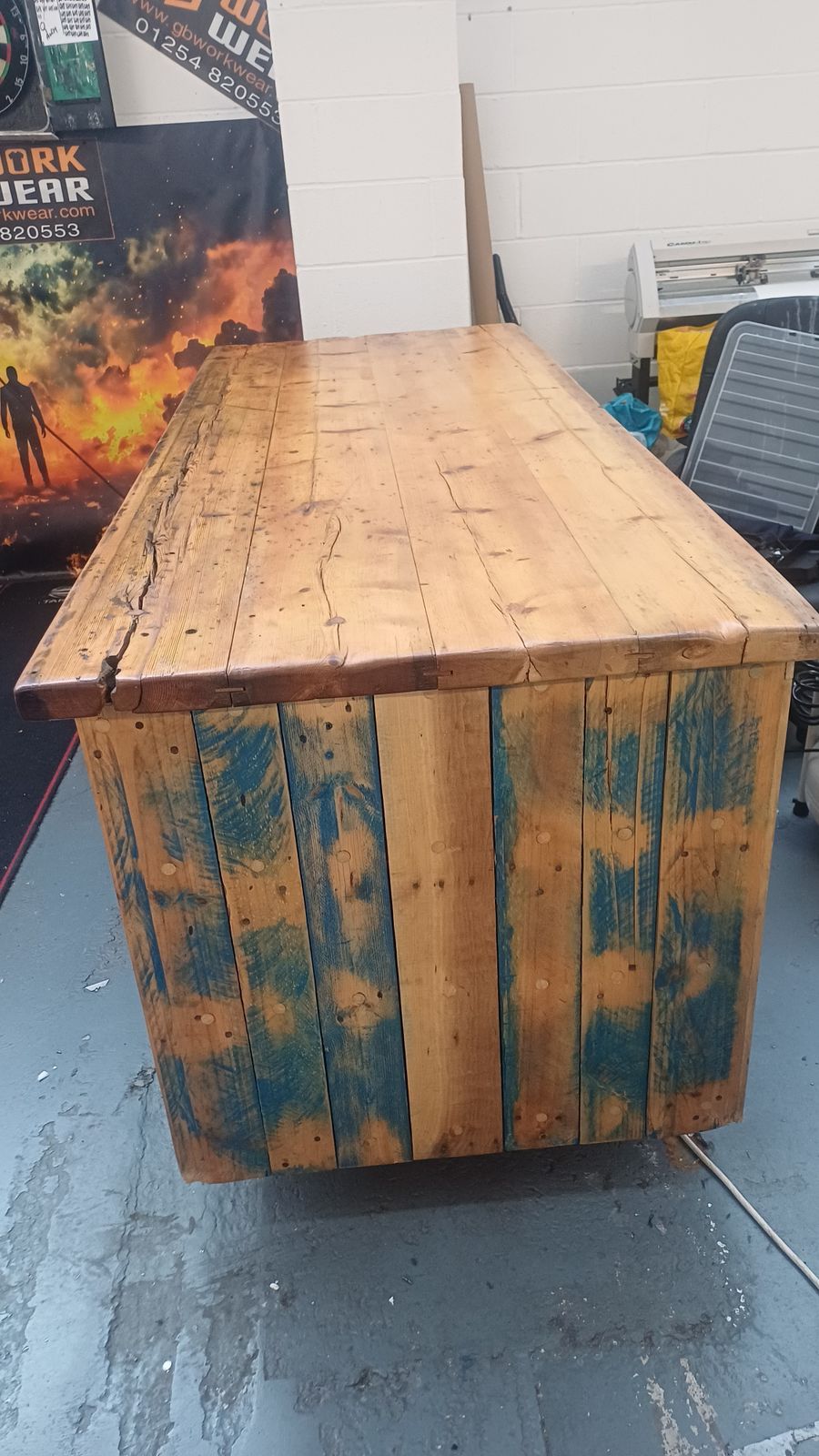 Industrial Style Wood Furniture Storage Dresser photo furniture
