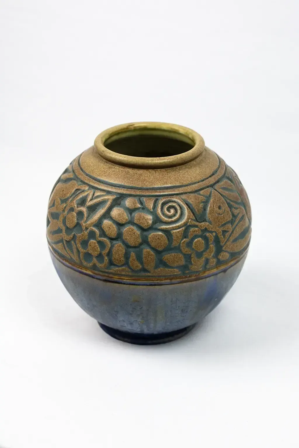 Vase boule Art déco - Mougin & Gaston Ventrillon (Nancy) photo 490.0