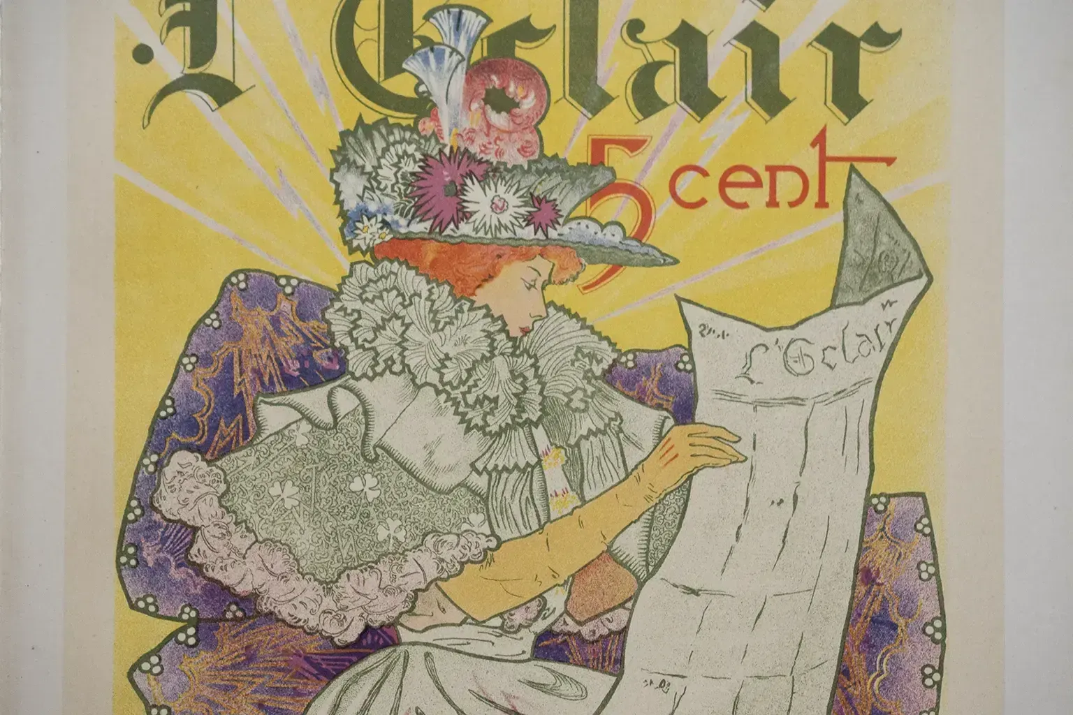 Vintage Poster For "L'éclair Independent Political Journal" By H. Thomas – Les Maîtres De L'affiche photo for sale