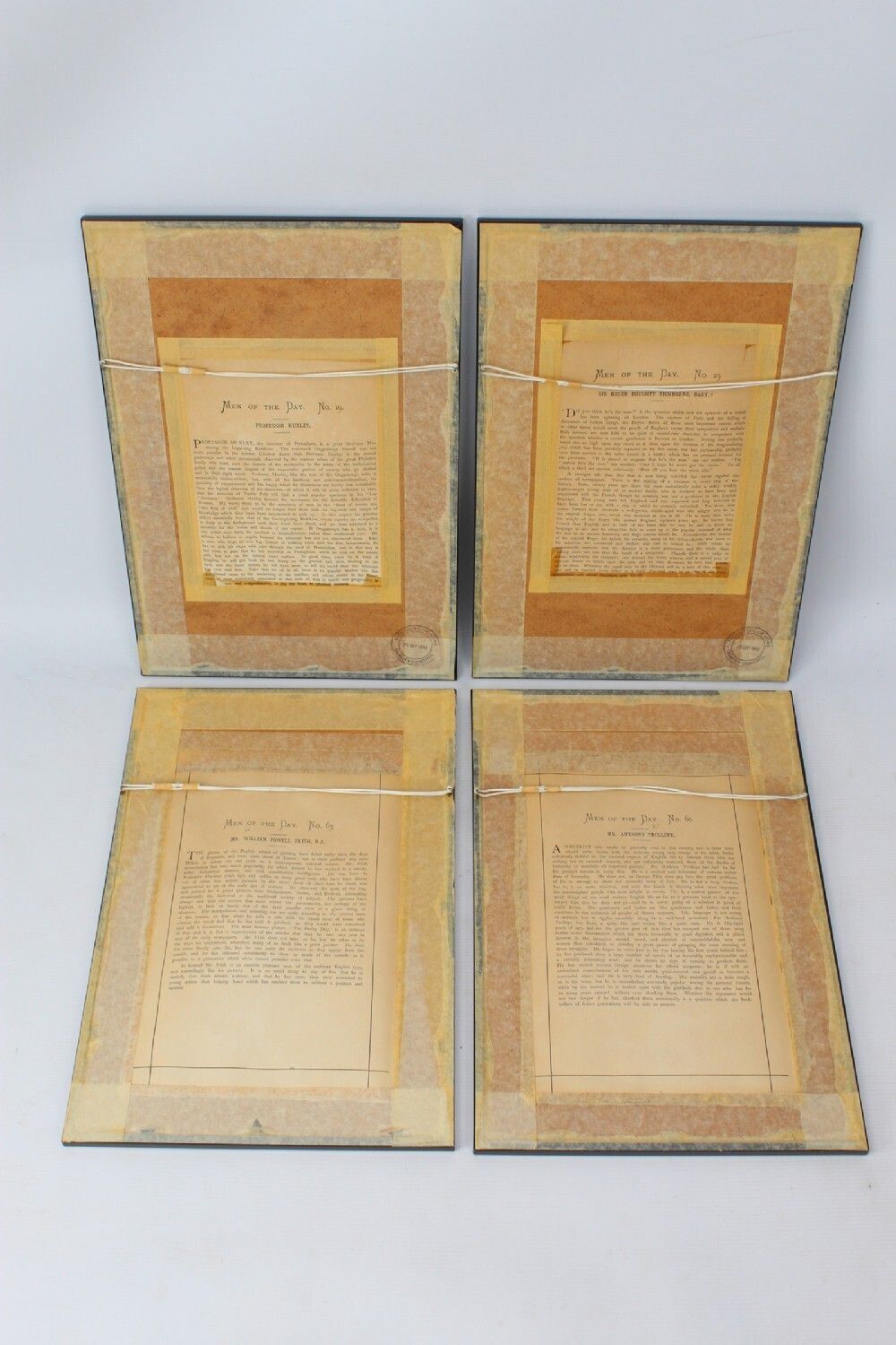 photo vinterior Set 4 Antique Vanity Fair Spy Prints Men Of The Day