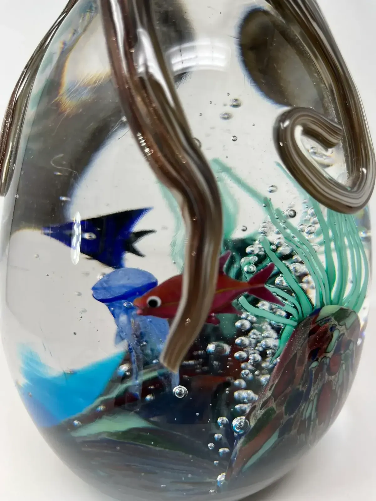 Murano Glass Octopus Aquarium, 2010s photo Art