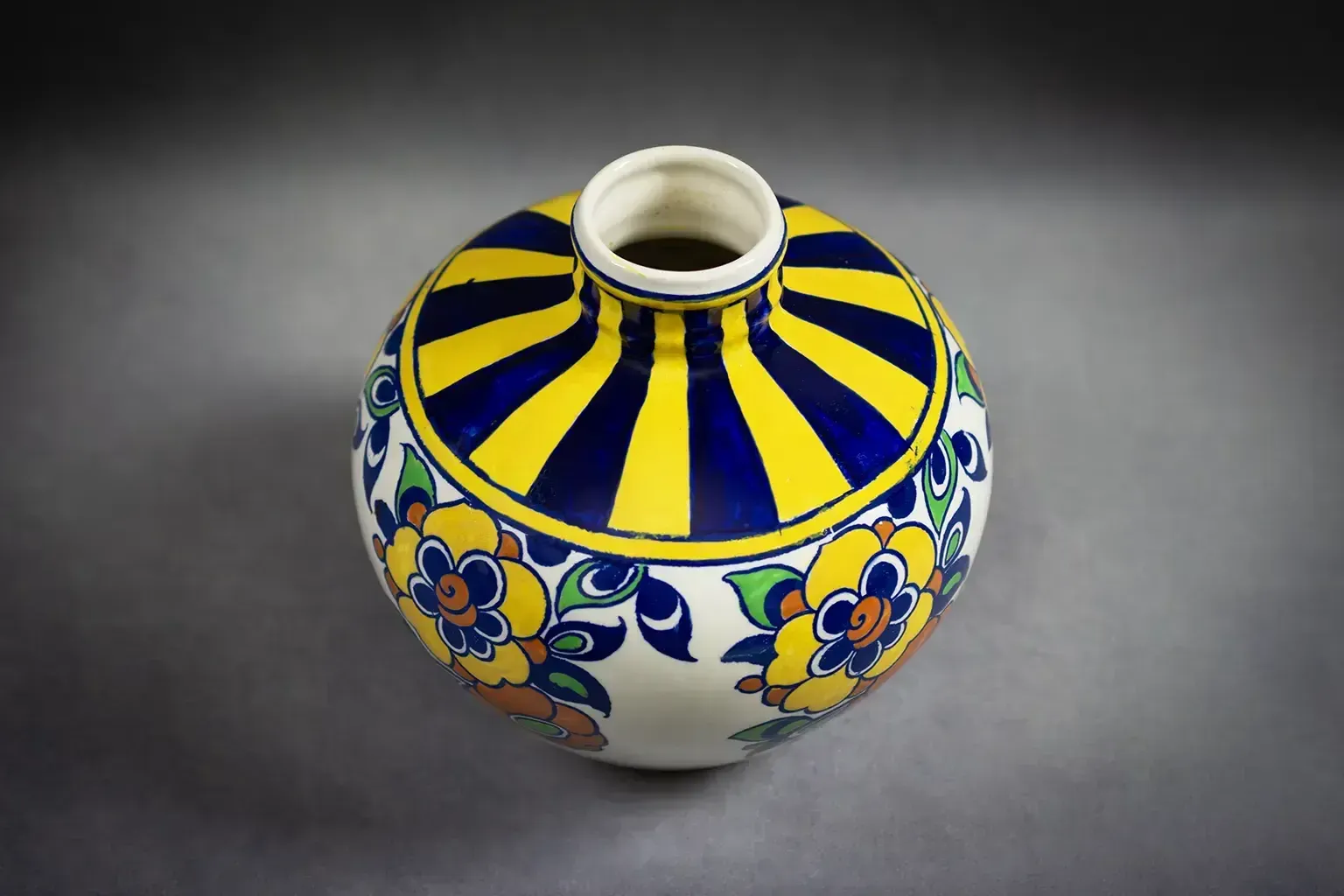 Vase Art Déco en forme de boule par Charles Catteau pour Boch Frères Keramis (D.1049) photo buy