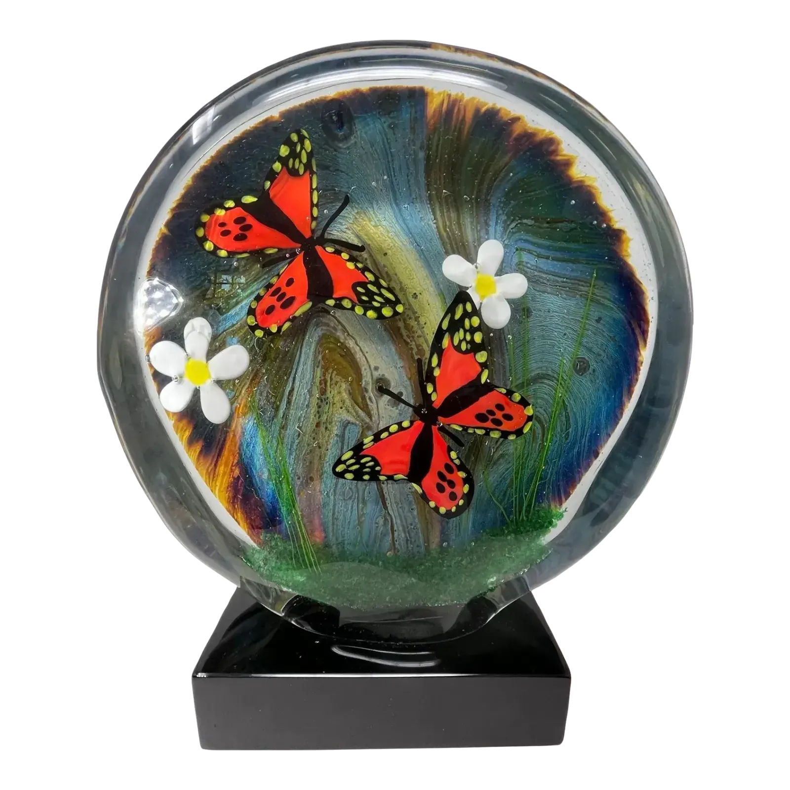 Butterfly Terrarium Made Of Murano Glass