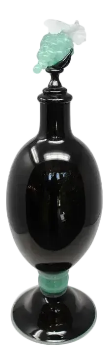 Gambaro & Poggi   Tall Murano Glass Vase With Stopper