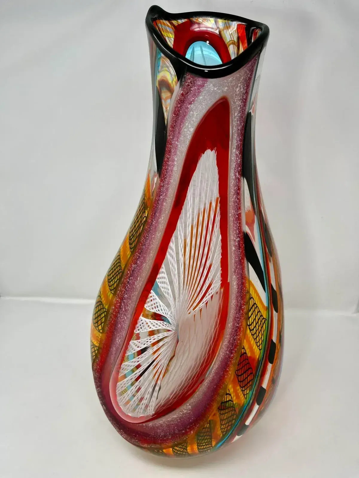 Murano Vase By Schiavon, 21st Century photo vintage