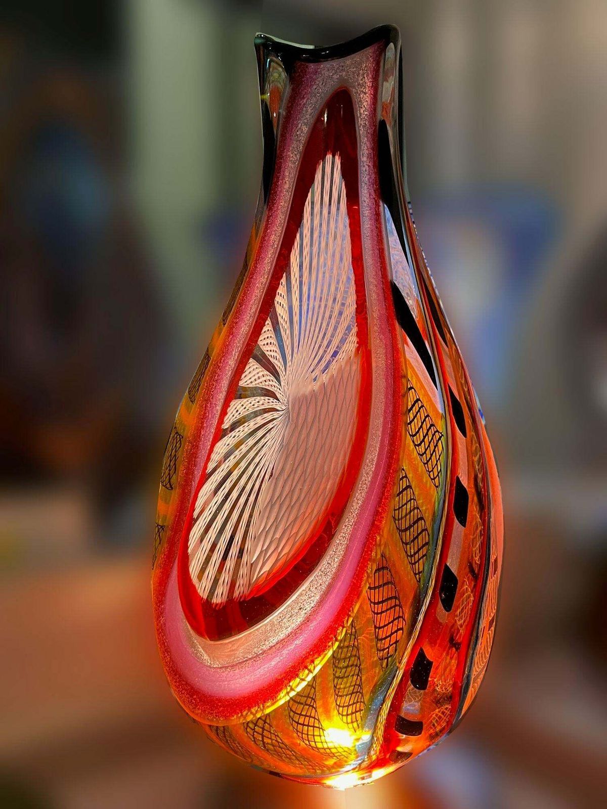 photo furniture Murano Vase By Schiavon, 21st Century