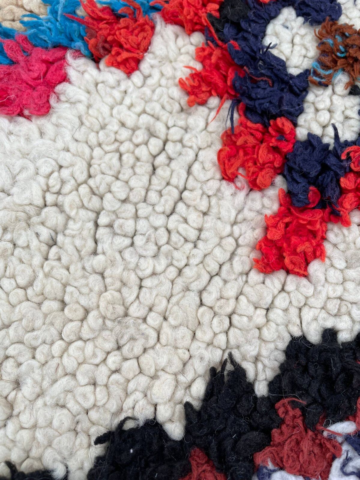 Beautiful Moroccan Vintage Beni Ourain Rug 90x180 Cm, Berber Moroccan Boucherouite Carpet, Moroccan Azilal Rug photo buy