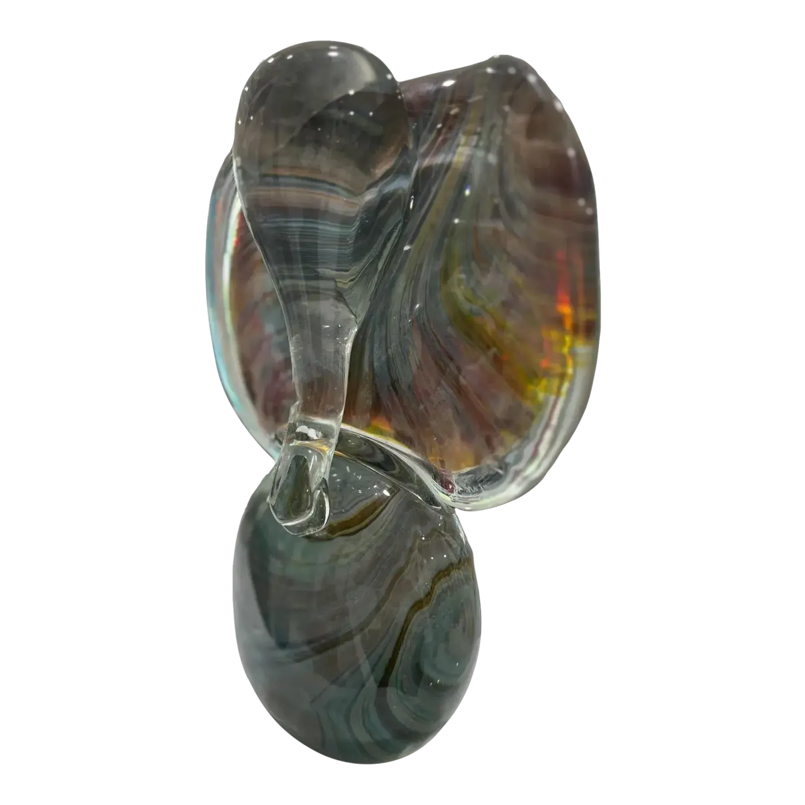 Murano Glass Elephant Head By Oscar Zanetti