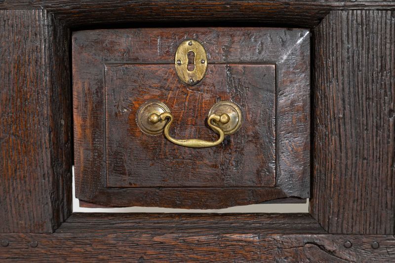 18thc English Oak Vernacular Dresser Base photo buy