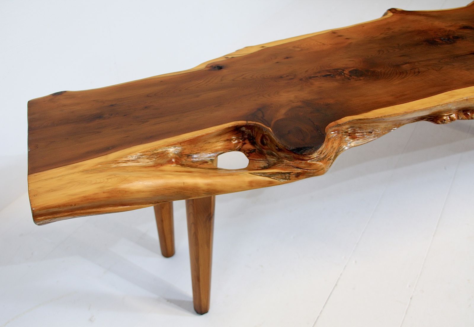 Reynolds Of Ludlow Live Edge Coffee Table   Yew C.1960 photo for sale