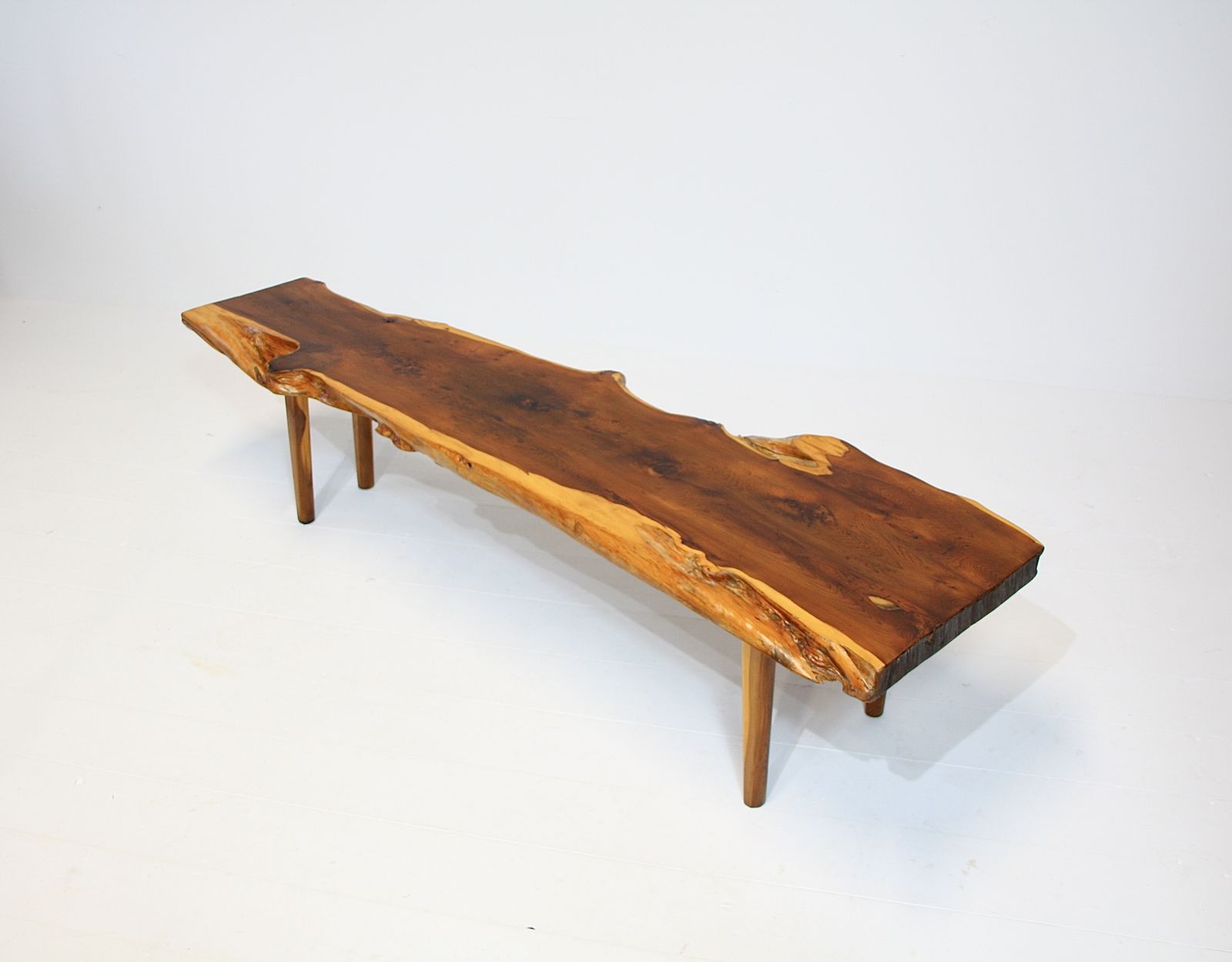 photo for sale Reynolds Of Ludlow Live Edge Coffee Table   Yew C.1960