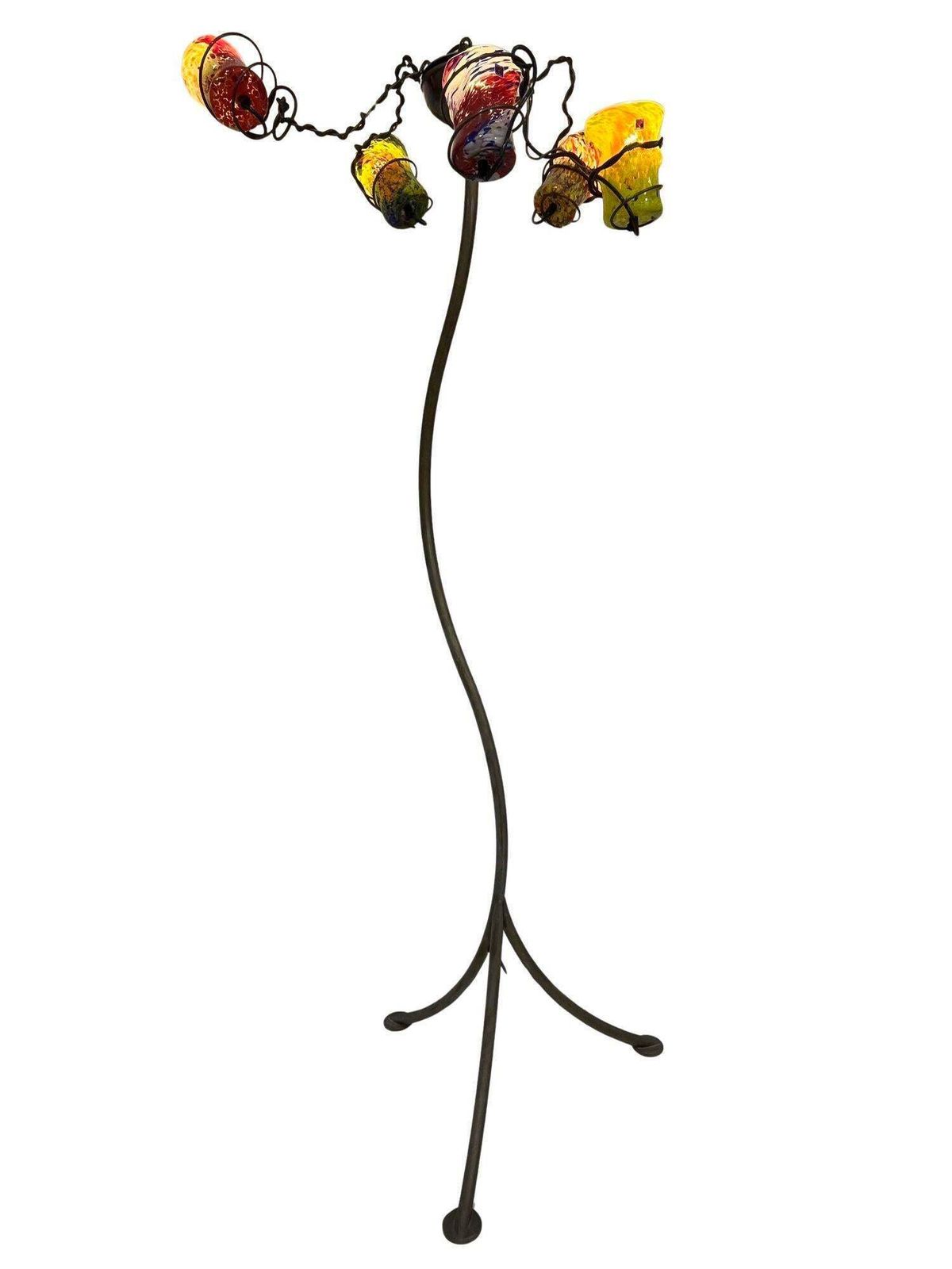 Barovier Toso Murano Vortigoto Glass Floor Lamp photo furniture