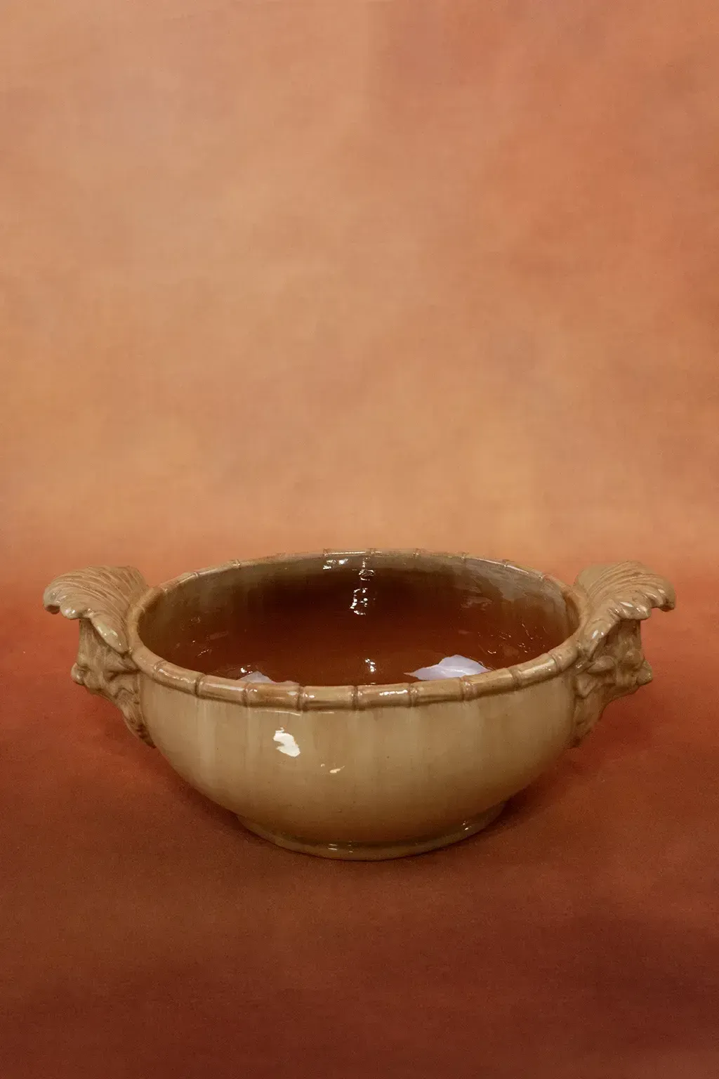 Clément Massier Planter With Enamelled Earthenware Mascarons   Late 19th Century Vallauris Ceramic photo vinterior