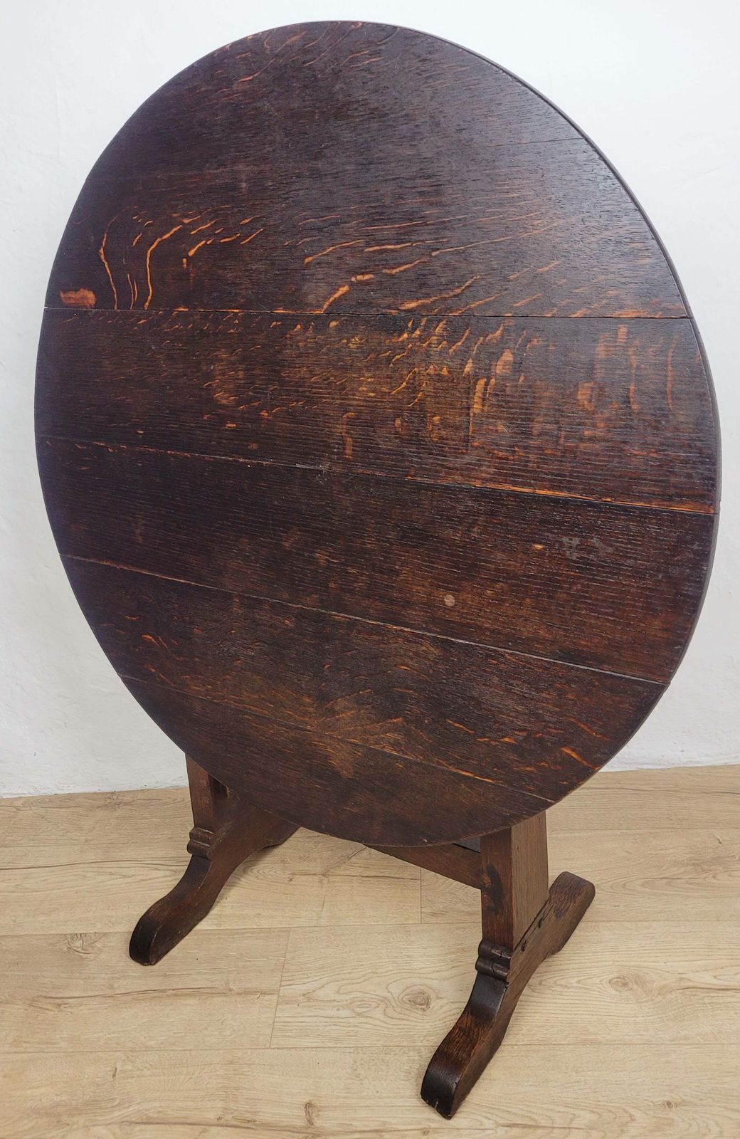 Vigneron Wine Tasting Table French Tilt Top Oak 19th Century photo 1050.0