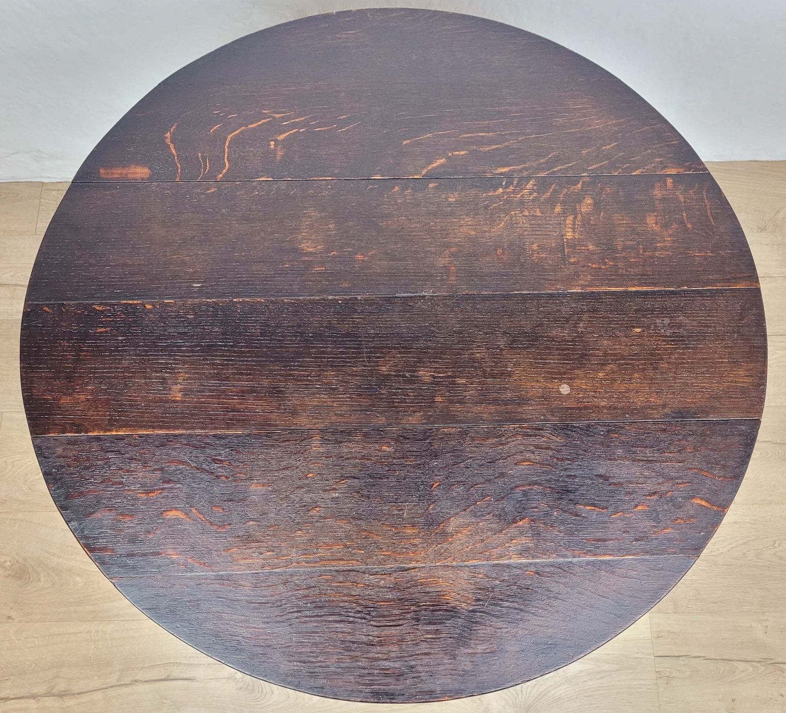 photo furniture Vigneron Wine Tasting Table French Tilt Top Oak 19th Century