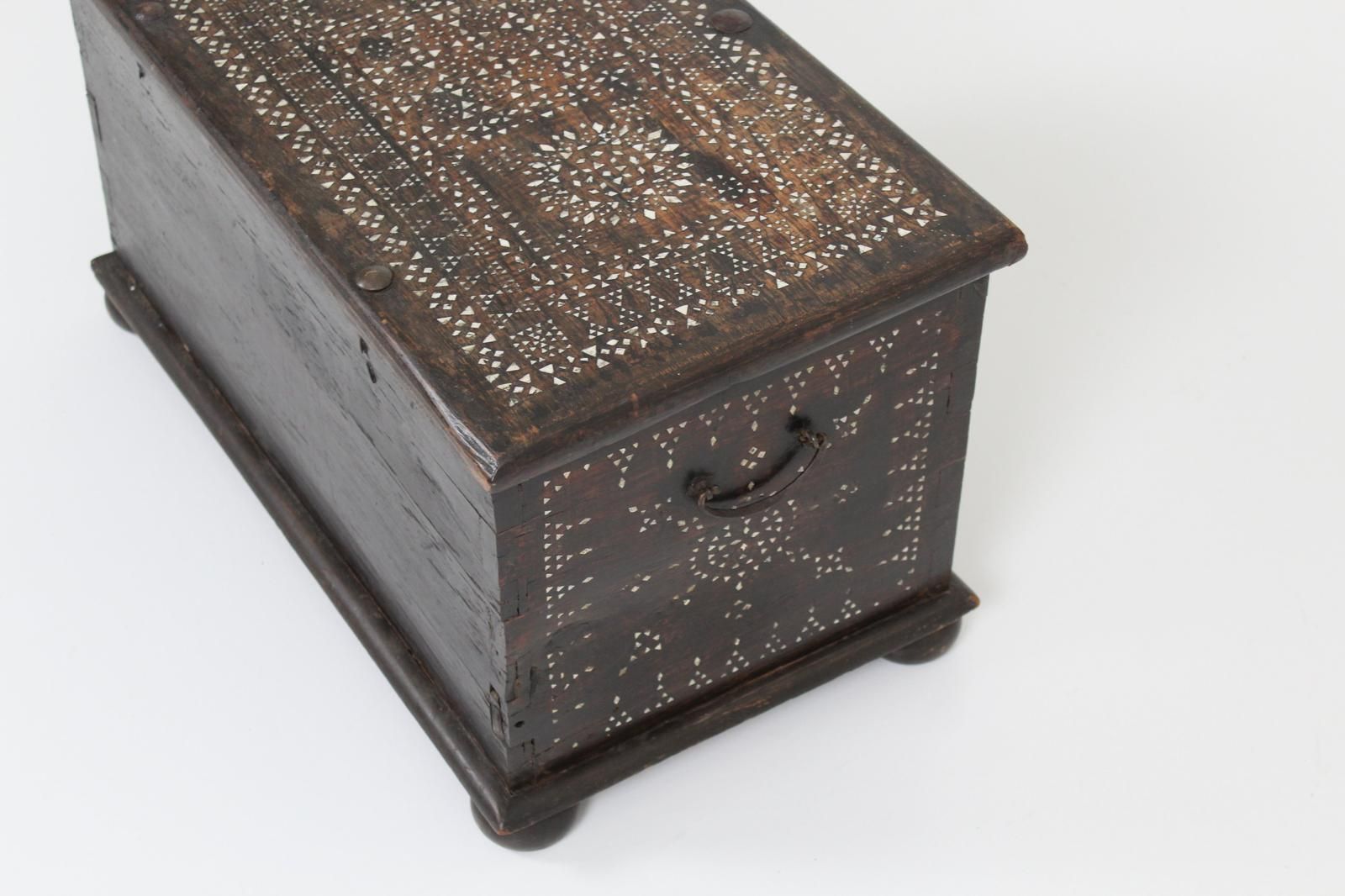 photo for sale Oriental Chest Inlaid With Mother Of Pearl