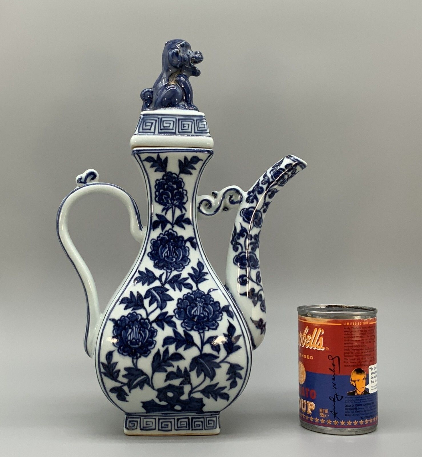 Superb Early 20thc Chinese Blue & White Ming Dynasty Style Porcelain Teapot Ewer photo furniture