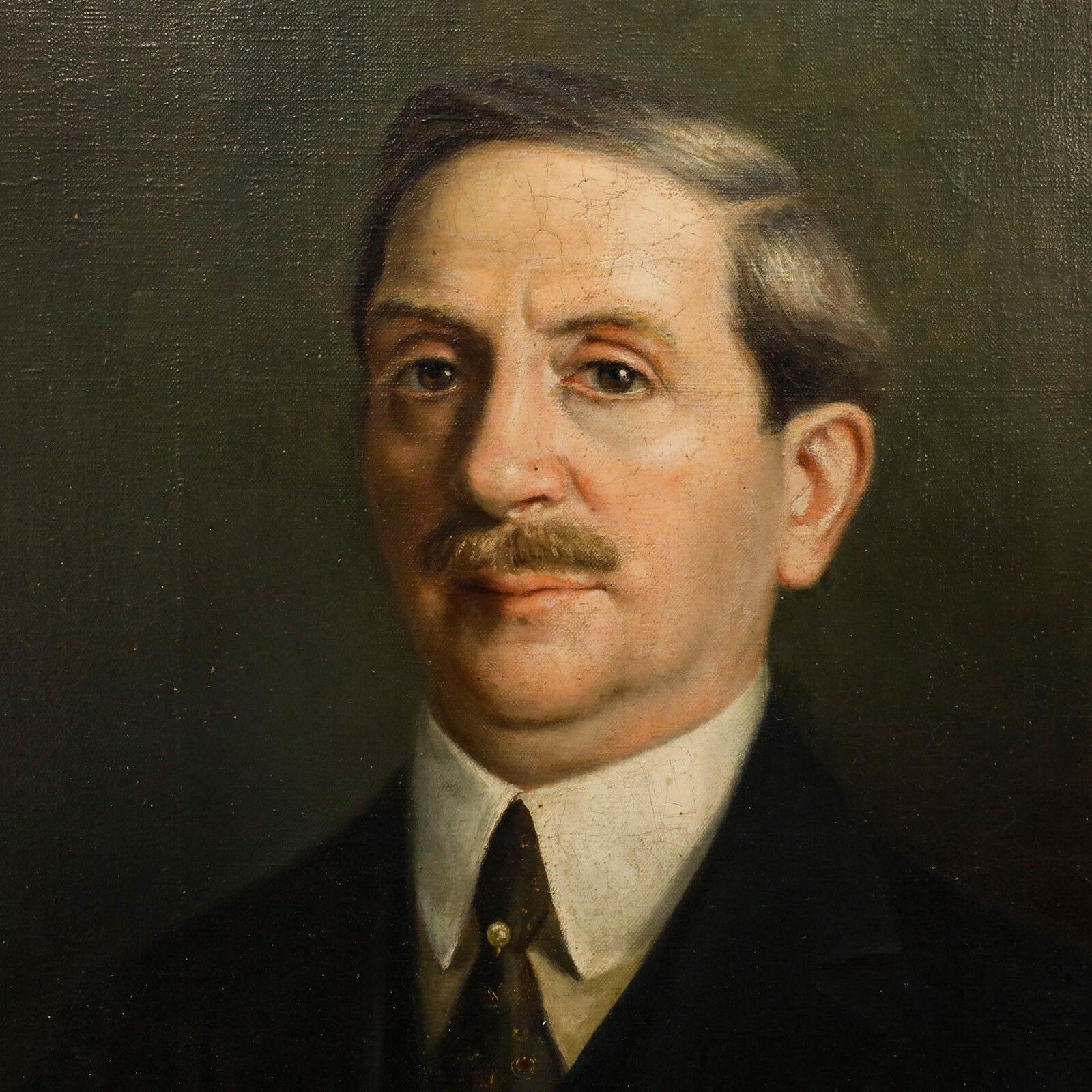 Marguerite Dorbritz (B.1886)   1927 Oil, Portrait Of A Gentleman photo Art